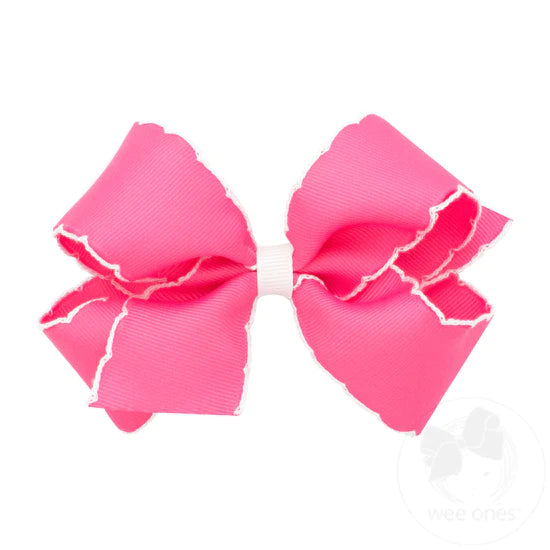 Medium Moonstitch Grosgrain Hair Bow