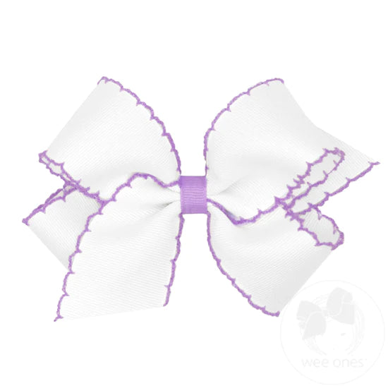 Medium Moonstitch Grosgrain Hair Bow