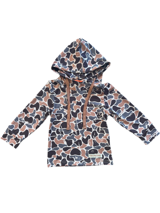 Camo Youth Woodlands Lightweight Hoodie