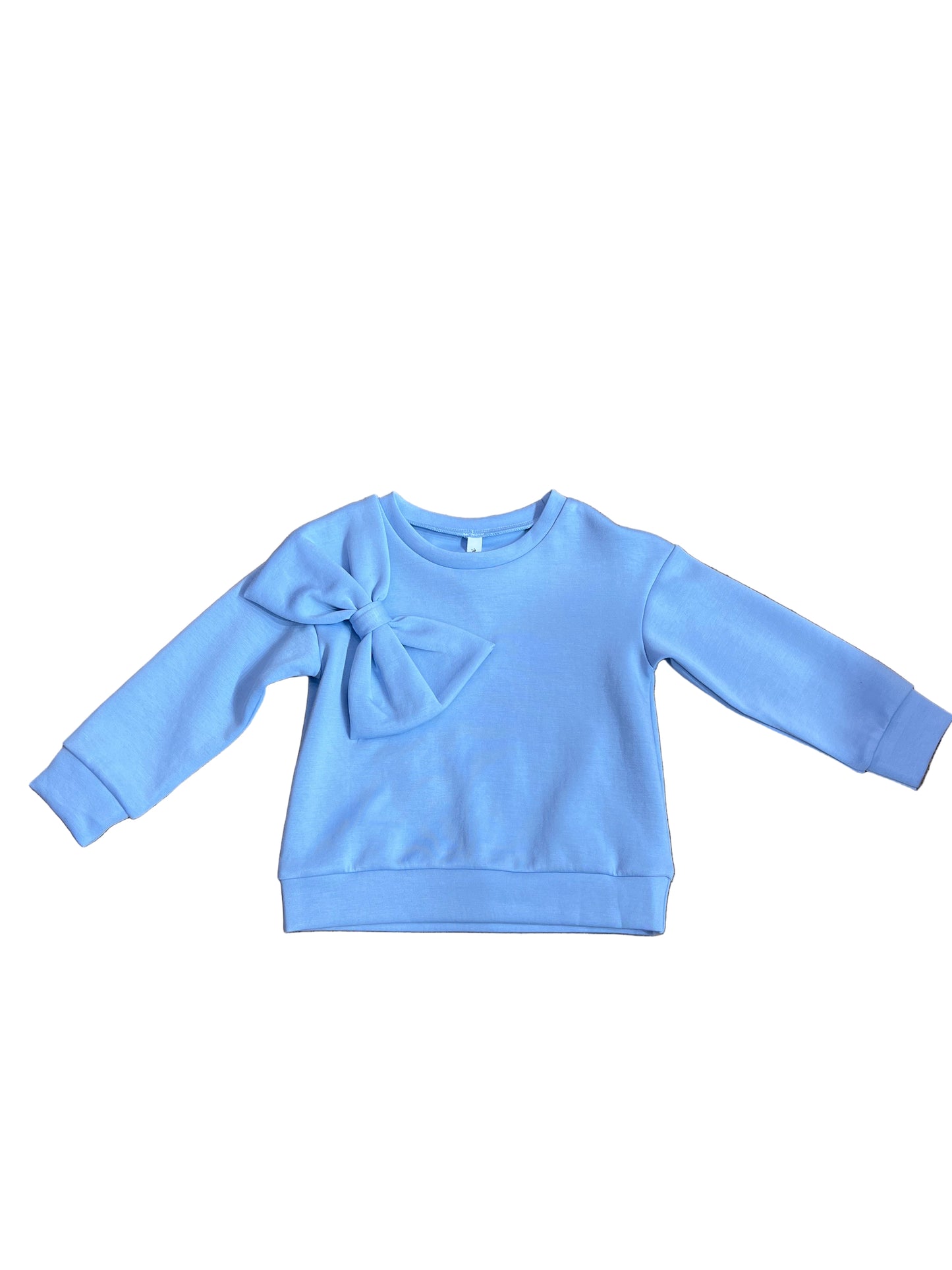 Bow Detailed Sweatshirt - Blue