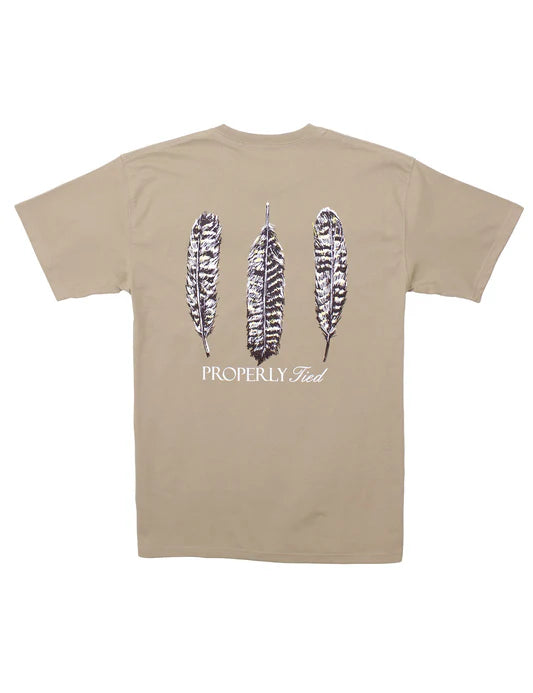 Triple Feather Sand SS Tee