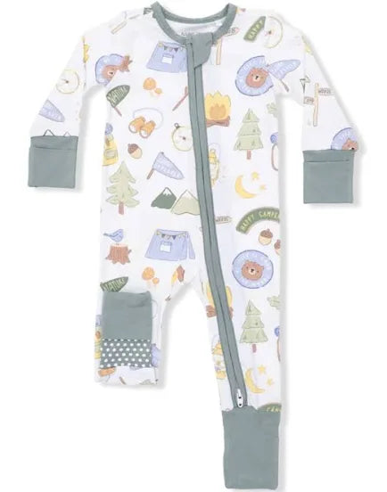 Blue Camping Convertible Romper