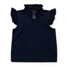 Navy Ellie Sleeveless Performance Top