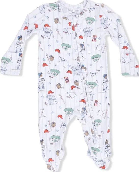 Homerun Baseball Zipper Footie