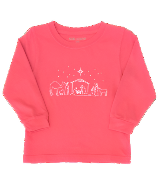 Pink Nativity LS