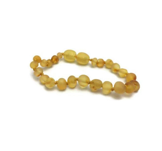 Honey Raw Amber Child Bracelet - 5.5"