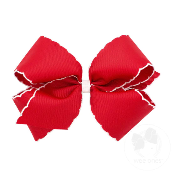 King Moonstitch Grosgrain Hair Bow