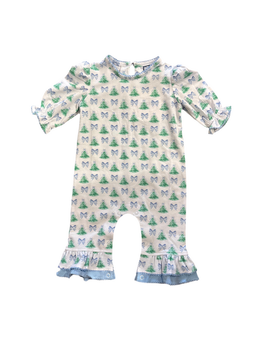 Christmas Tree & Bow Romper