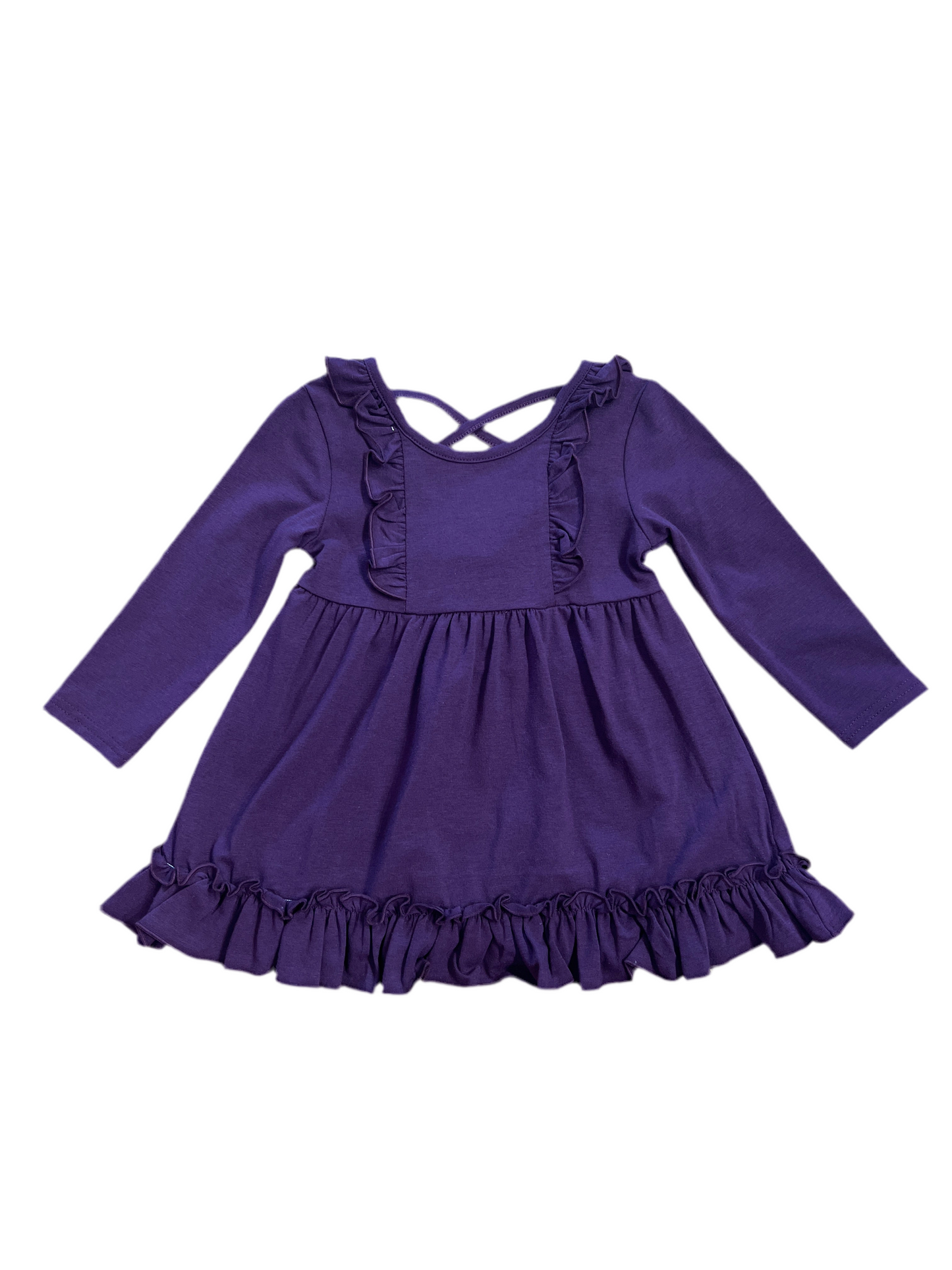 Claire Crossback Dress - Purple