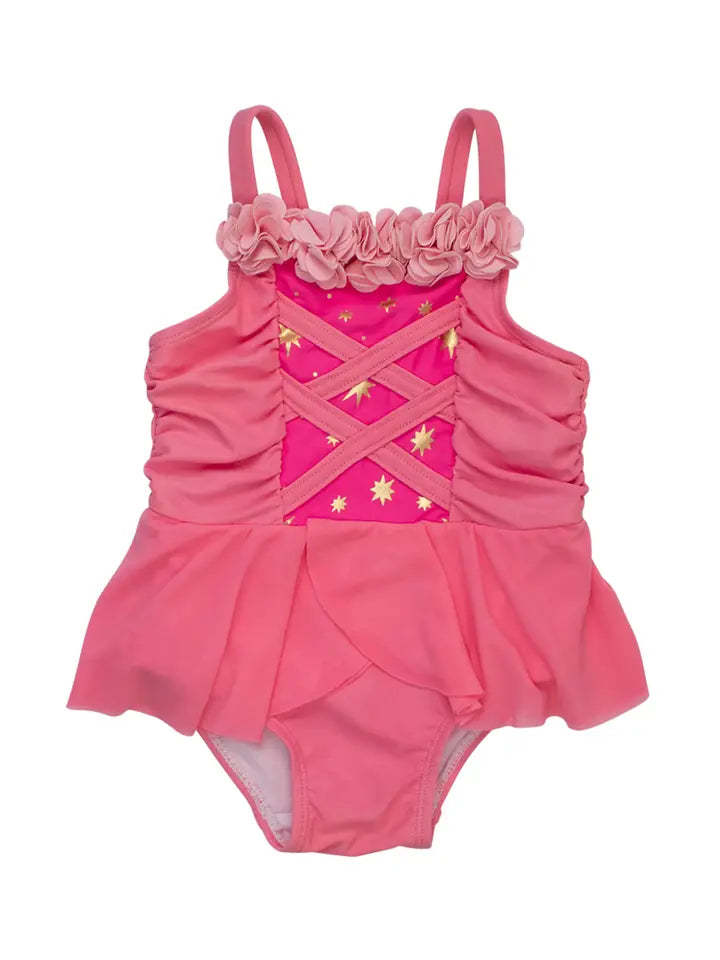 Royal Pink Princess One Piece Swim