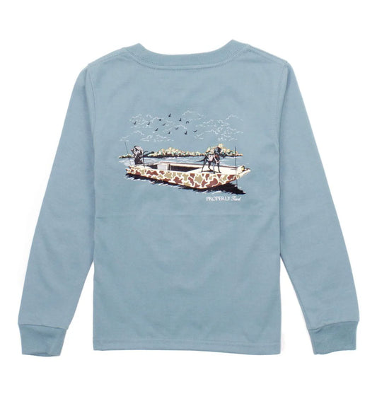 Boat Ride LS - Steel Blue