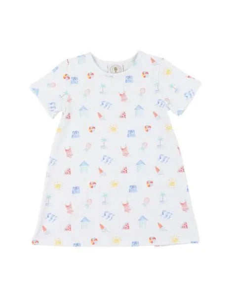 Saltwater Soiree Susie Swing Dress