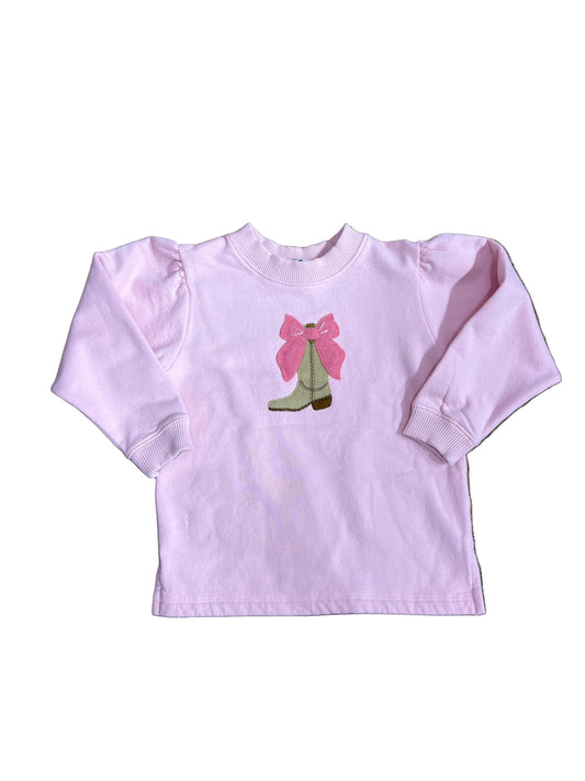 Cowgirl Boot Sweatshirt