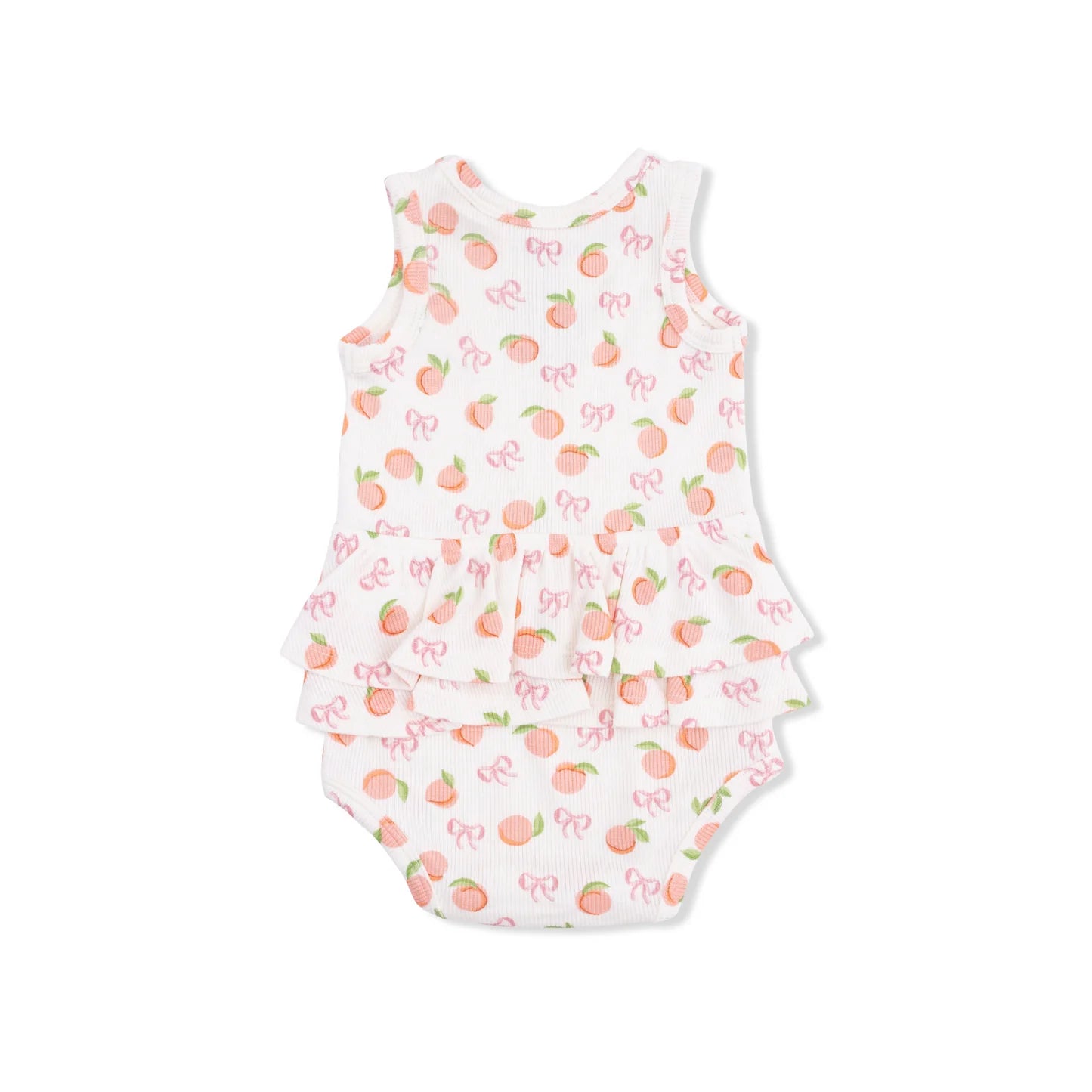 Little Peaches Ruffle Tank Bodysuit