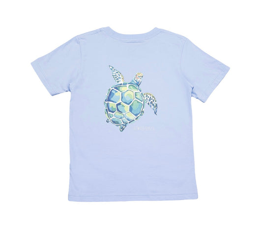 Blue Sea Turtle Graphic Tee