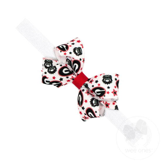 Mini UGA Bow on Baby Band