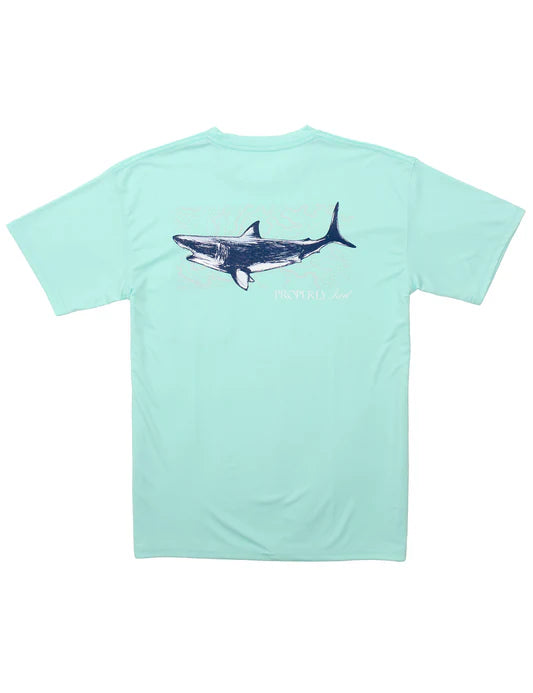 Seafoam Performance Tee Topo Shark