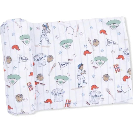 Homerun Baseball Swaddle Blanket