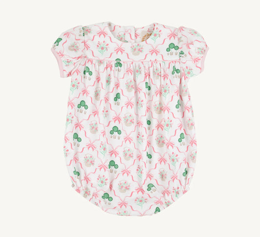 Blythe Bubble - Boxwood and Bows/Palm Beach Pink