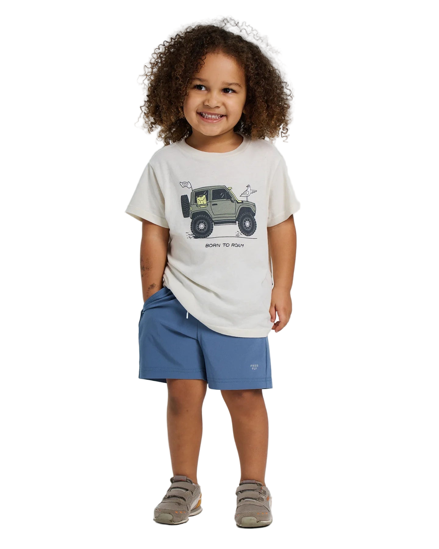 Born to Roam Tee - Heather Black