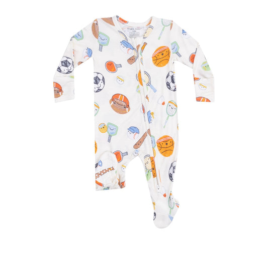 Sports Ball Friends Zipper Footie