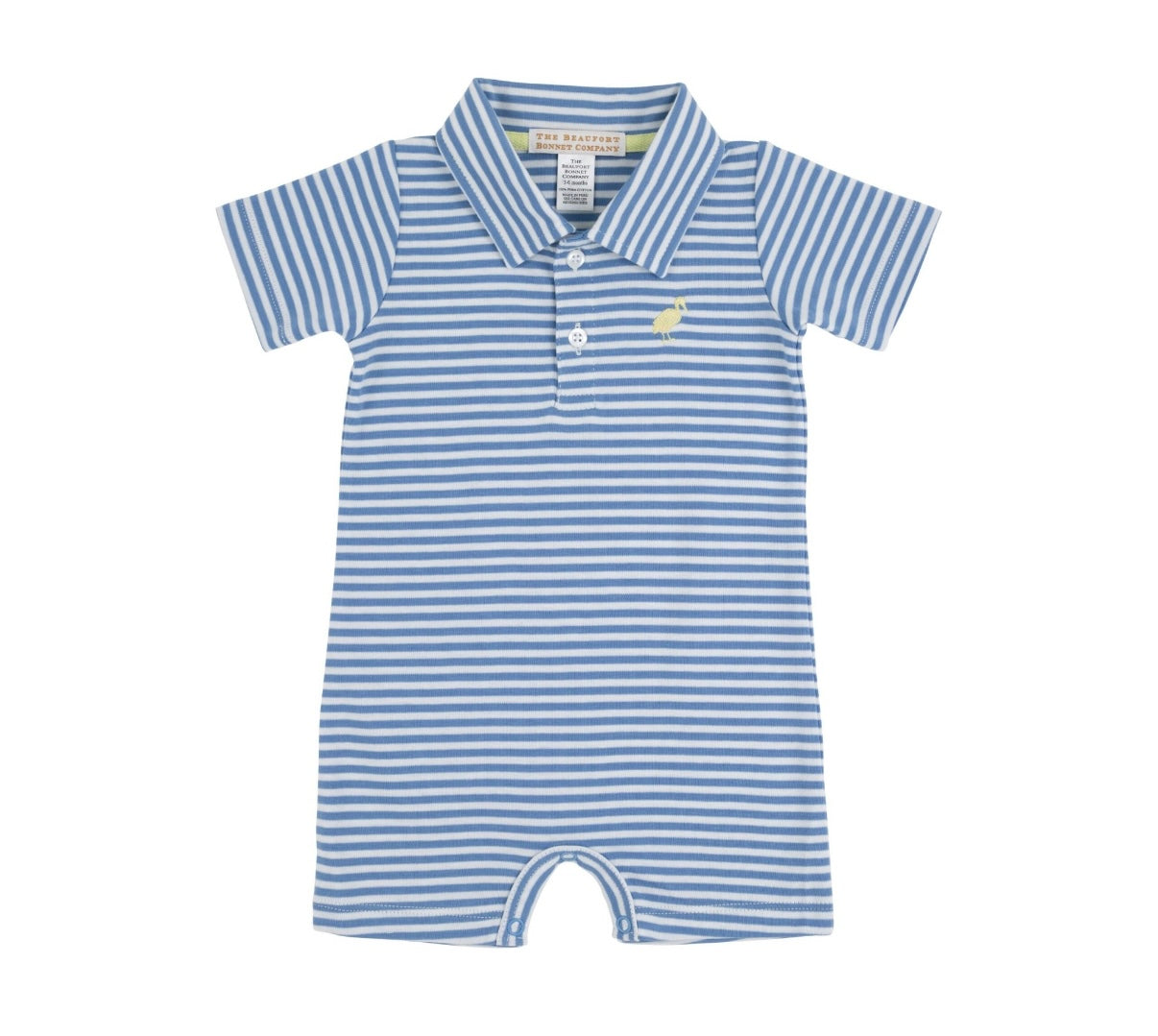 Barbados Blue Stripe Sir Propers Romper