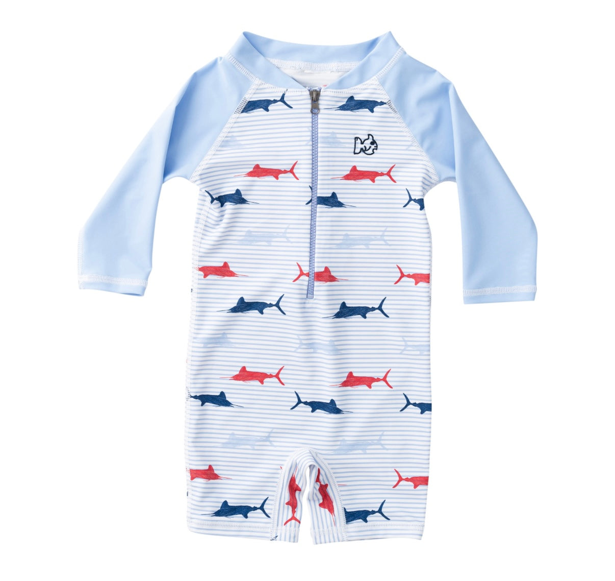 Windsurfer Fish Baby Rashguard