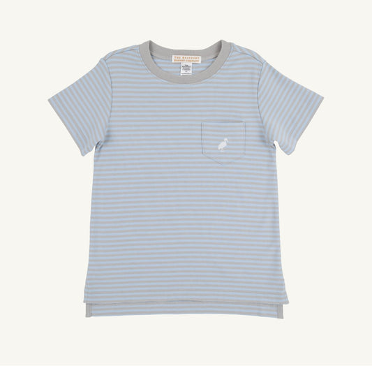 Beale Street Blue & Grantley Grey Stripe Carter Crewneck