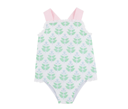 Sisi Sunsuit - Hanover Hand Block/Palm Beach Pink/Buckhead Blue