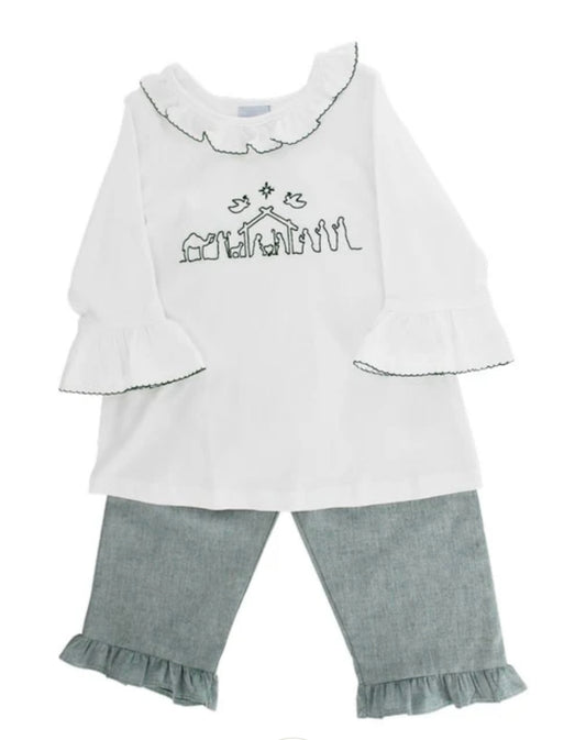 Nativity Girls Pant Set