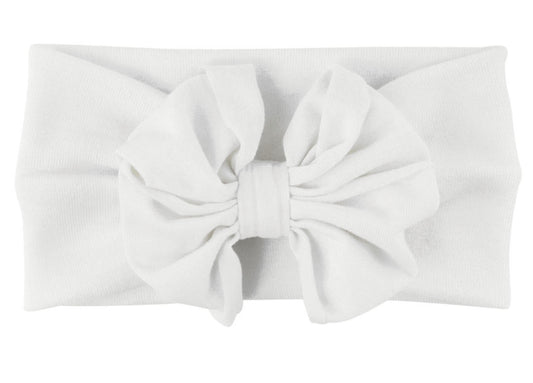 White Big Bow Headband