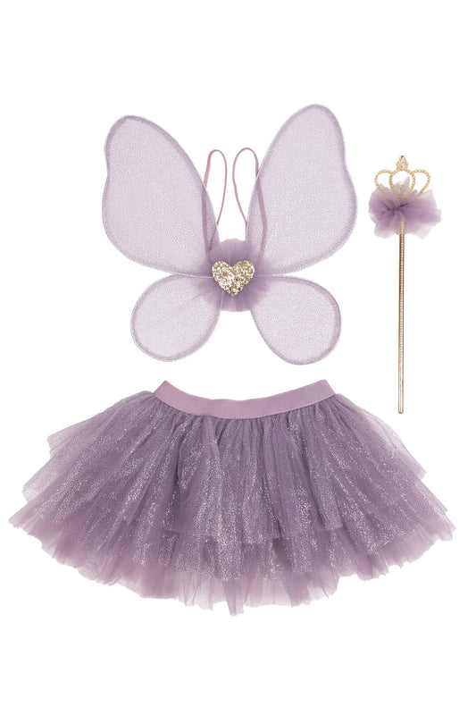Royal Fairy Princess Skirt Set - Purple