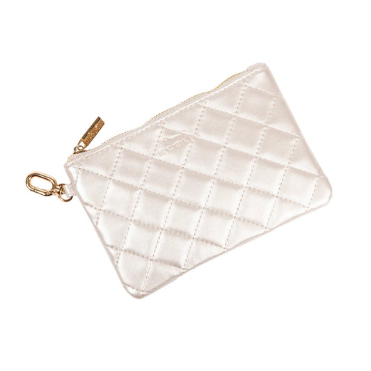 Carly Pouch - Champagne Quilted