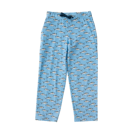 Lounge Life Pant - Powder Blue Fish