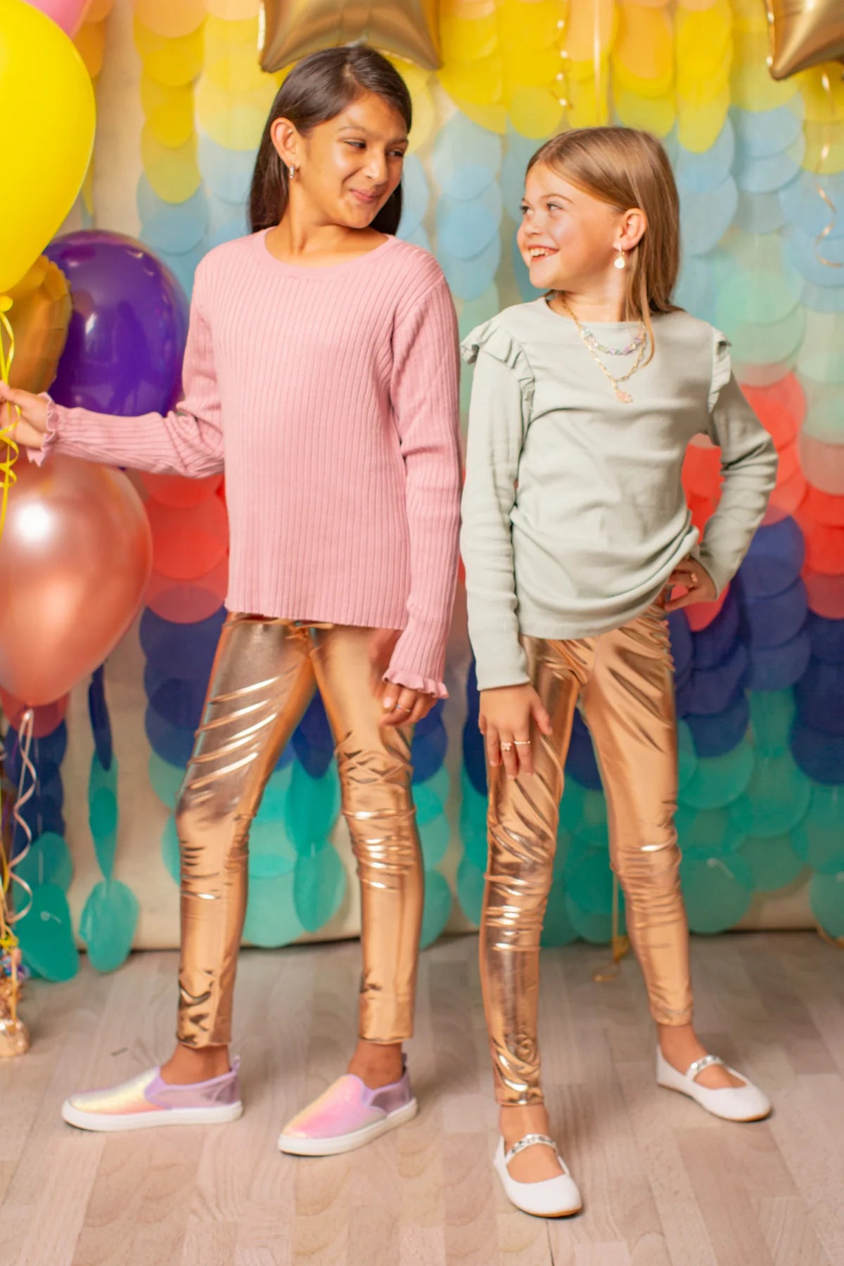 Metallic Gold Leggings