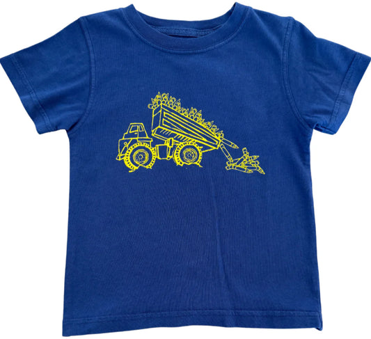 Navy Dumptruck with Crayons SS