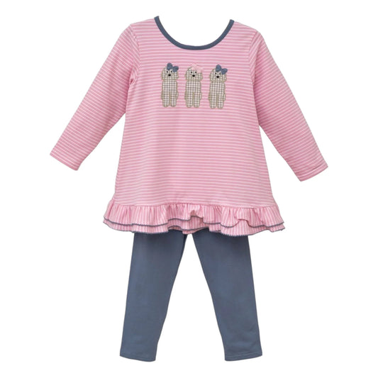 Dog Ruffle Pants Set