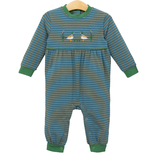 Mallard Embroidery Romper