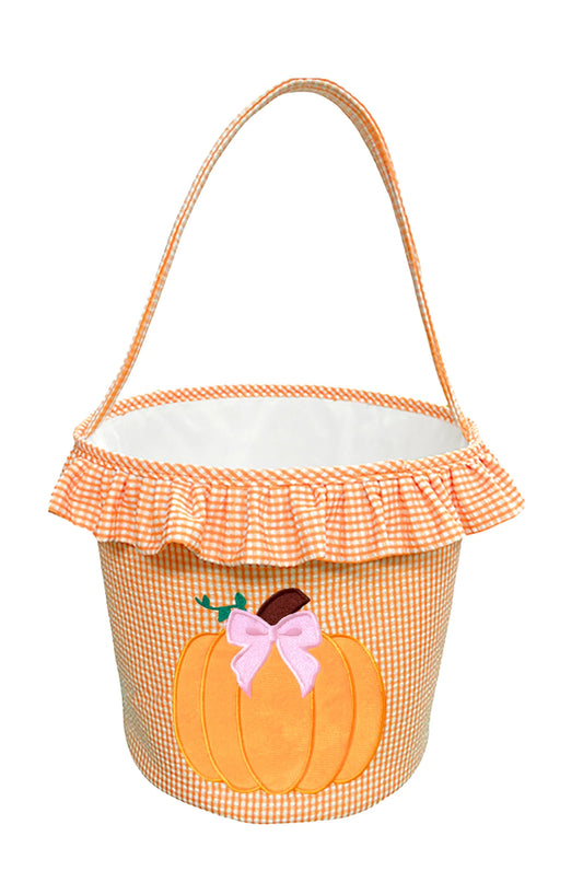 Ruffled Bow Pumpkin Tote