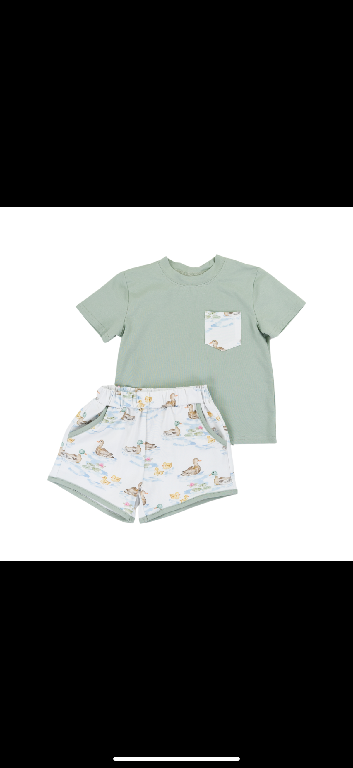 Darling Ducks Play Pocket Short Set