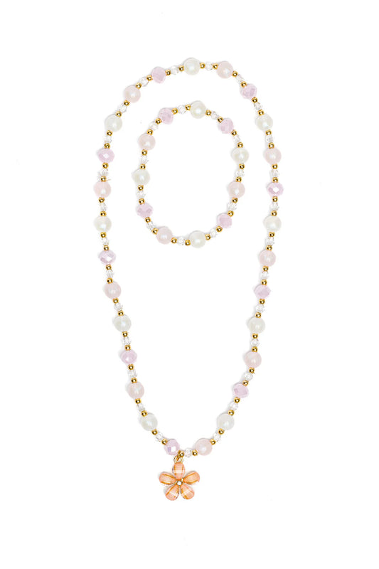 Beautiful Bloom Necklace & Bracelet Set - 2pc