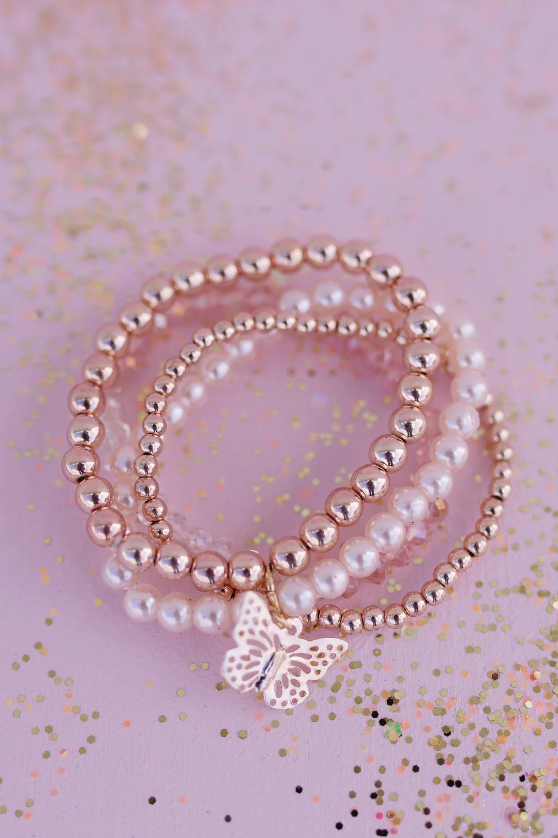 Blush Crush Bracelet Set - 4pcs