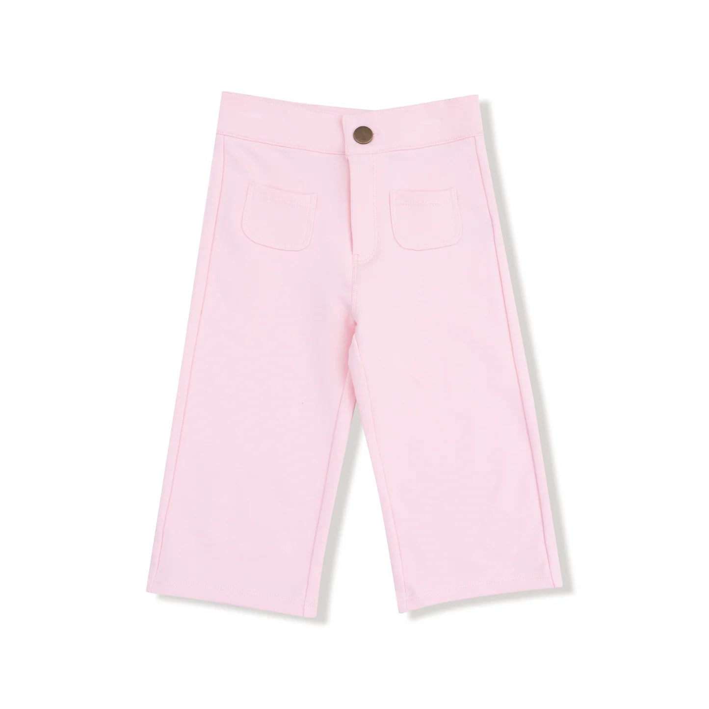 Pink High Waisted Wide Leg Pant