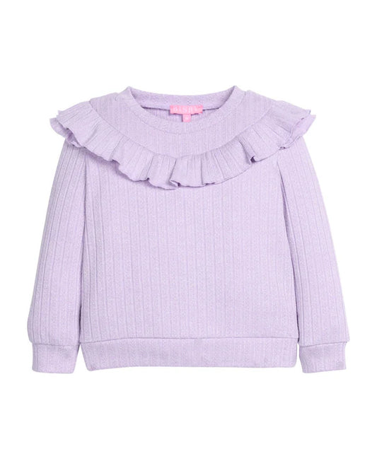 Judy Top - Lilac Cableknit