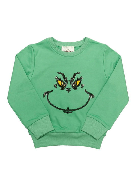 Sequin Grinch Sweatshirt