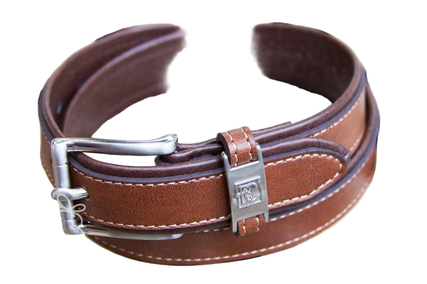 Double Leather Belt - Brown/Light brown