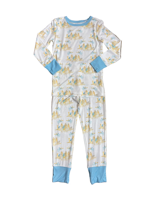 Nativity Two Piece Pajama Pant Set