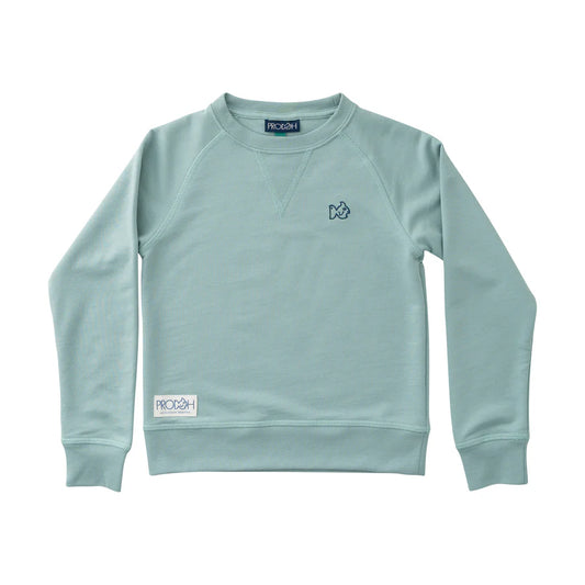 Blue Surf Green Crew Sweatshirt