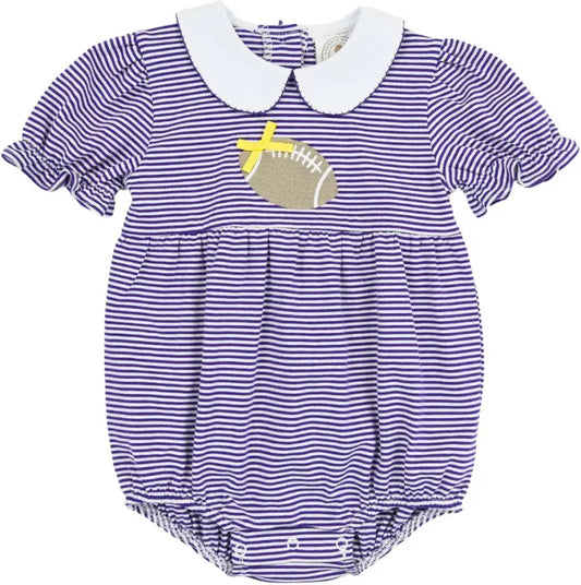 Purple Stripe Tailgate Girls Bubble