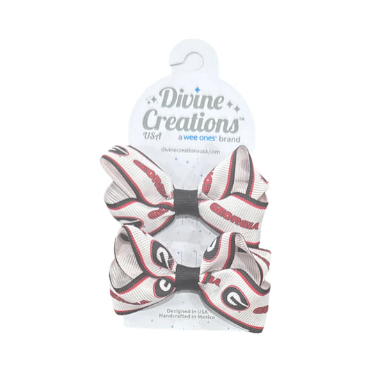 Mini No Tail Bow Pair - UGA